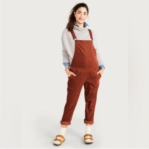 Hatch The Cord Overall Sahara Orange RedBrown Rust Maternity Size 1 NWOT